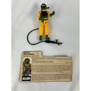GI Joe Airtight Hostile Environment Figure w Accessories & File Card